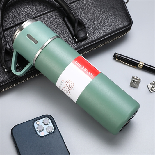 Coffret thermos avec 3 tasses