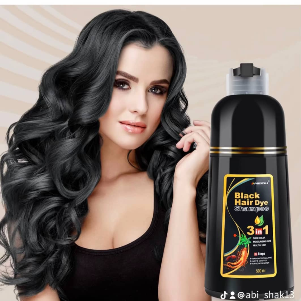 Shampoing colorant noir 3-en-1