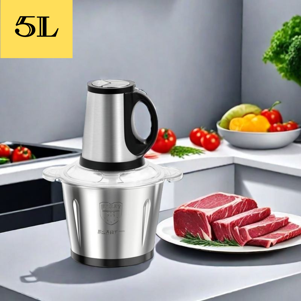 Hachoir électrique multifonction en acier inoxydable