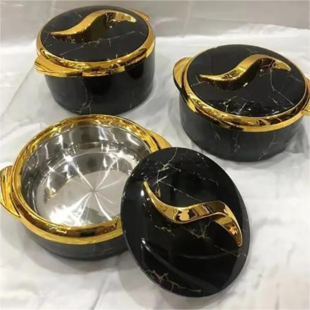 Ensemble de cocottes thermiques de luxe 3 pièces