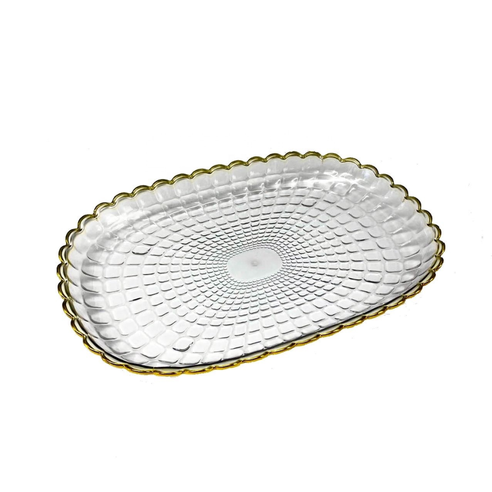 Pack Doré : Verre à vin et Plateau de dessert
