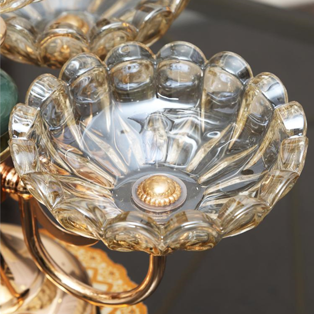 Chandelier à fruits en cristal