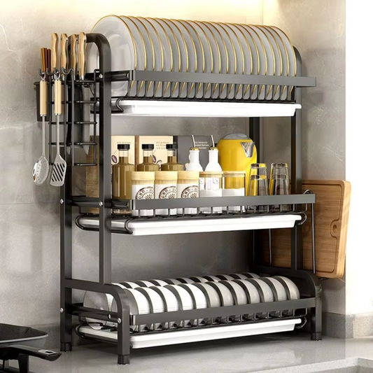 Égouttoir à vaisselle à 3 niveaux
