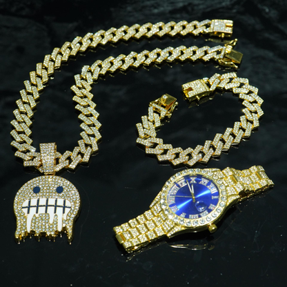 Montre bracelet de luxe ICE FACE 3 en 1