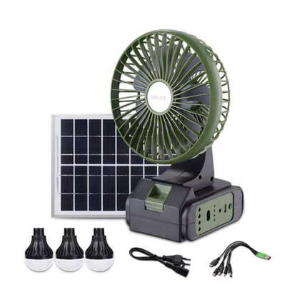 Ventilateur solaire rechargeable
