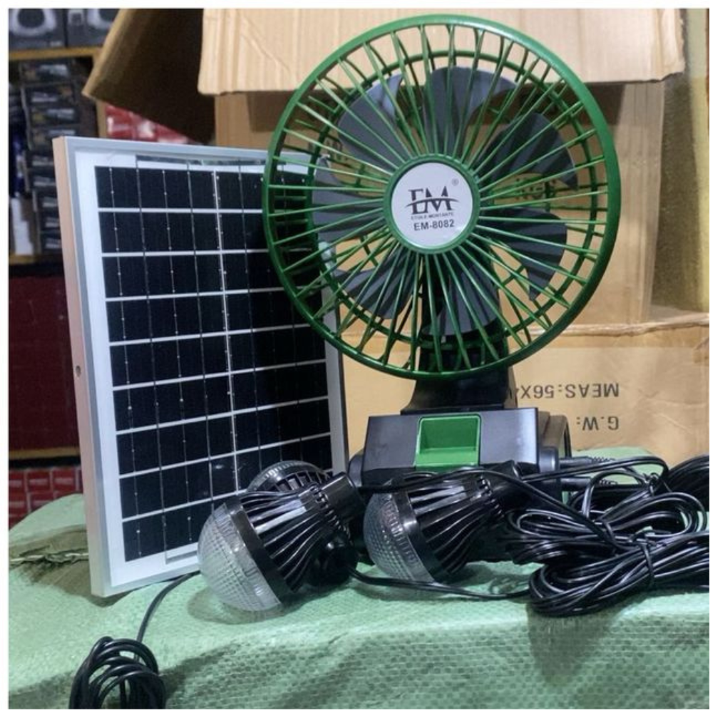 Ventilateur solaire rechargeable