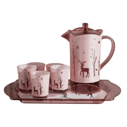 Carafe avec 4 verres