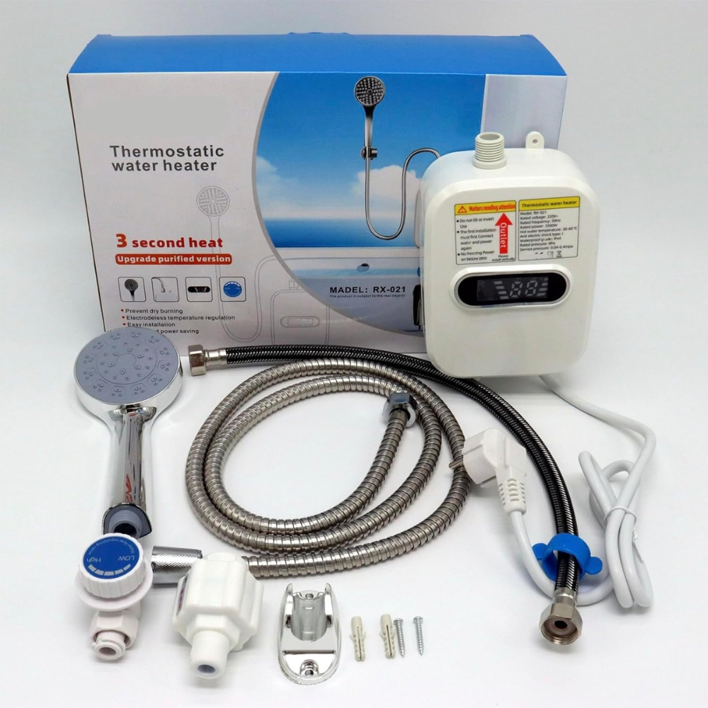 CHAUFFE-EAU NUMÉRIQUE AVEC DOUCHETTE