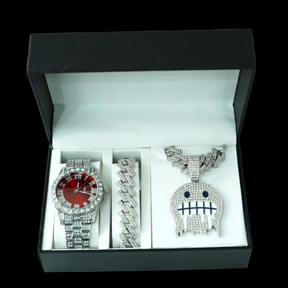 Montre bracelet de luxe ICE FACE 3 en 1