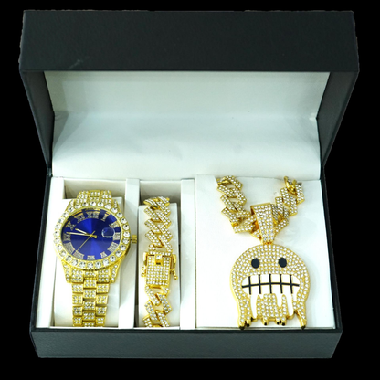 Montre bracelet de luxe ICE FACE 3 en 1