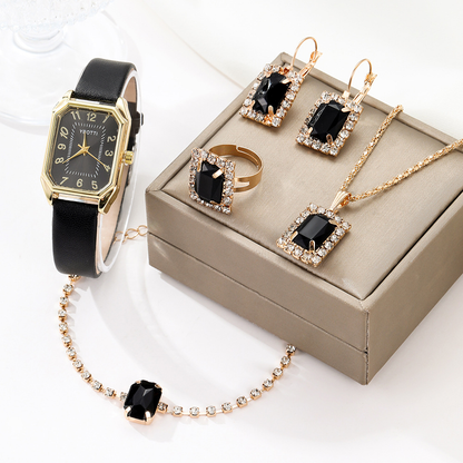 Montre de luxe pour femme 5 en 1