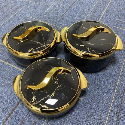 Ensemble de cocottes thermiques de luxe 3 pièces