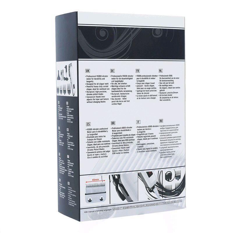 Tondeuse sans fil rechargeable 6 en 1