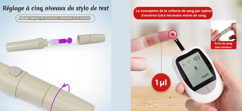 PACK Santé optimale: Tensiomètre - Glucomètre