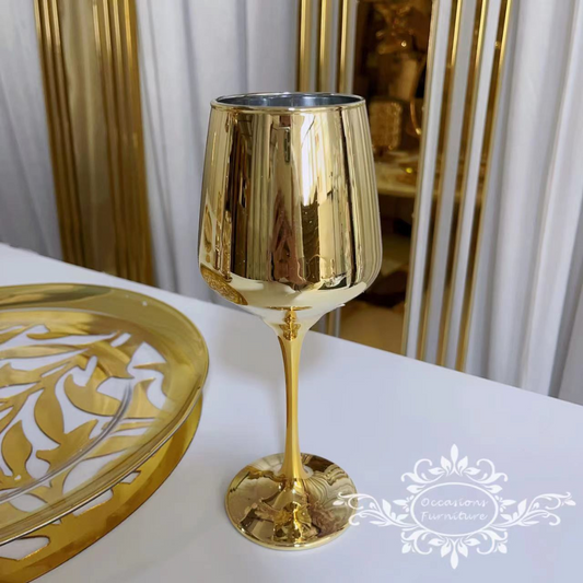 Pack Doré : Verre à vin lot de 6pcs