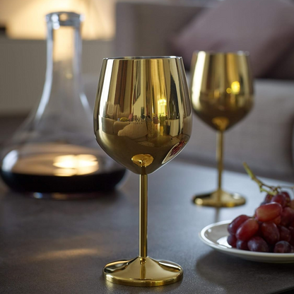 Pack Doré : Verre à vin et Plateau de dessert