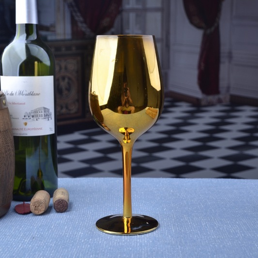 Pack Doré : Verre à vin et Plateau de dessert