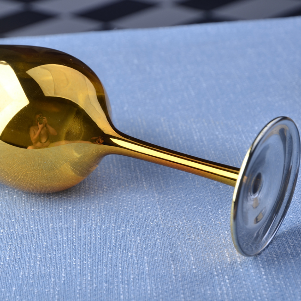 Pack Doré : Verre à vin et Plateau de dessert