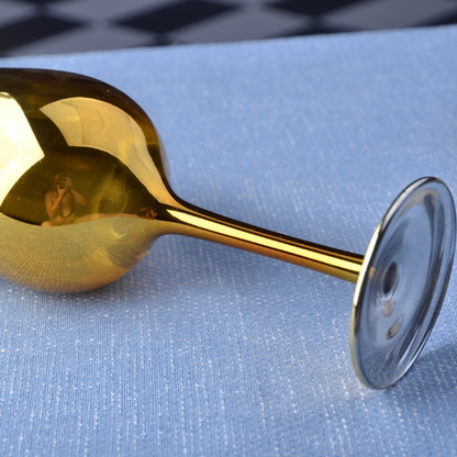 Pack Doré : Verre à vin et Plateau de dessert