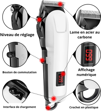 Tondeuse sans fil rechargeable 6 en 1