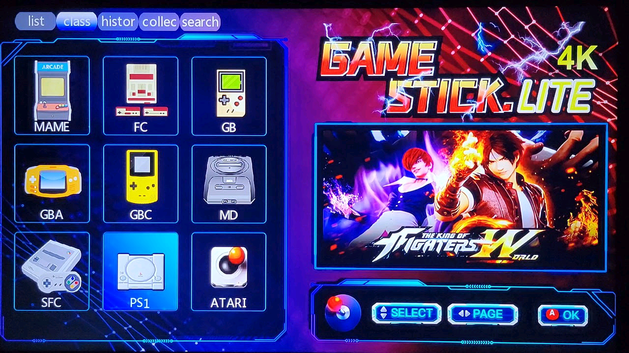 Mini console de jeux vidéo GAME STICK LITE+